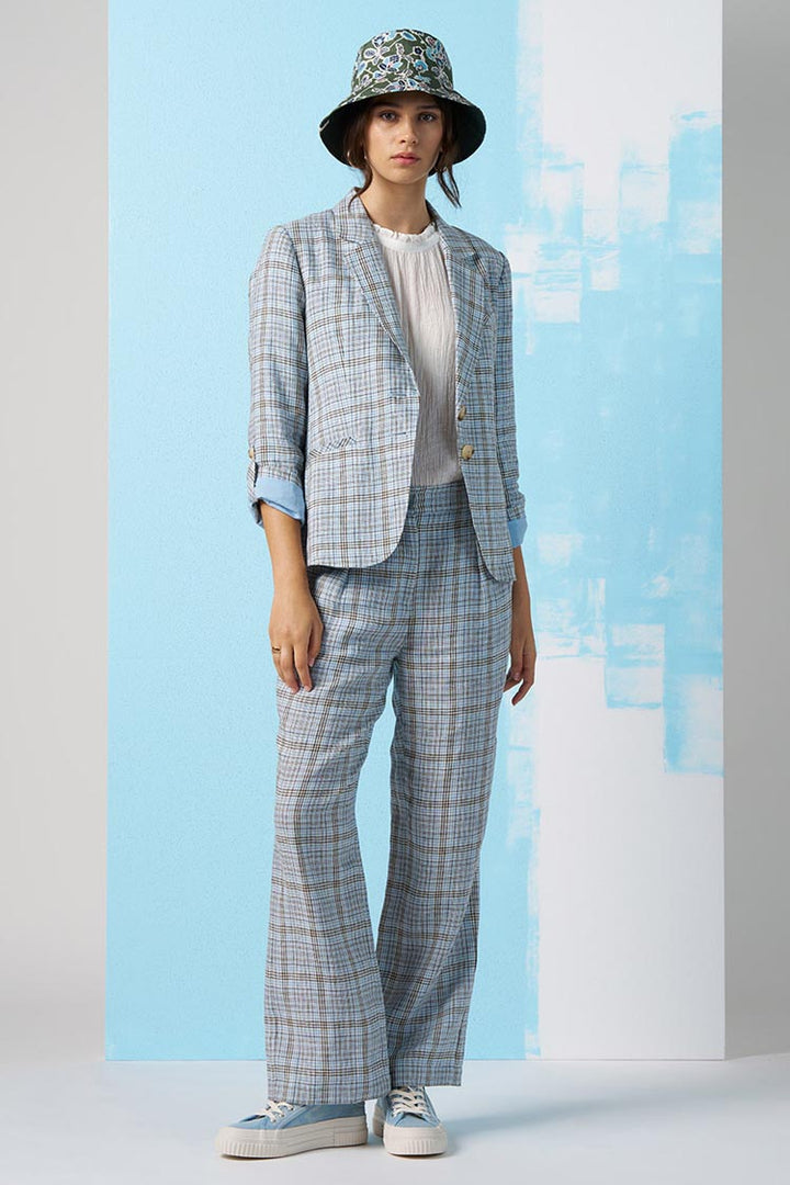 Checked In Blazer in Blue | FINAL SALE