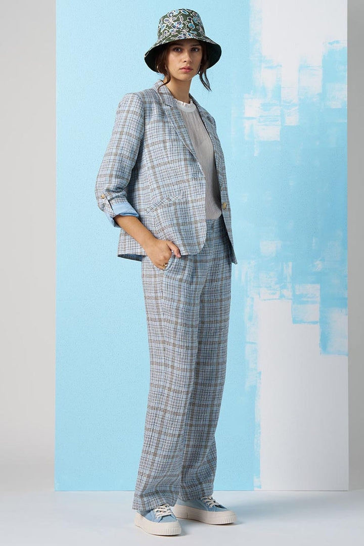 Checked In Blazer in Blue | FINAL SALE