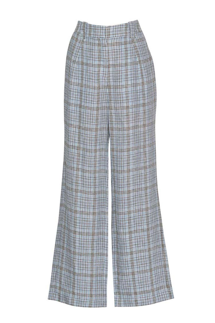 Checked In Pant in Blue | FINAL SALE