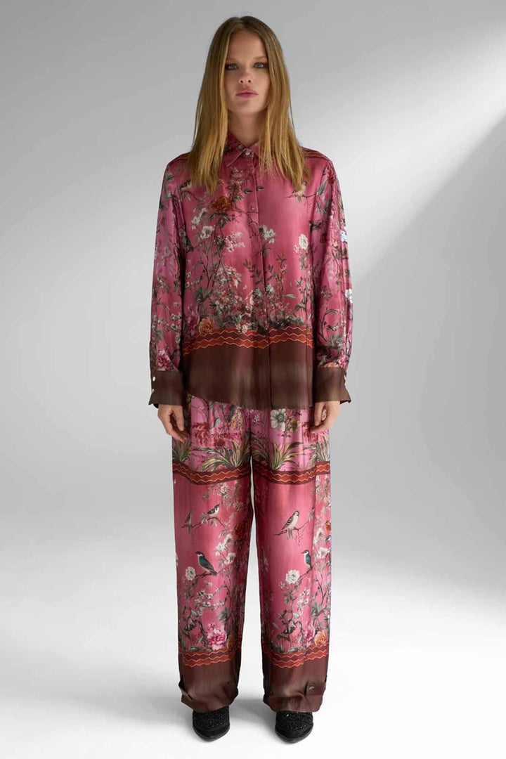 Cherry Blossom Wide Pants in Rose Chocolate