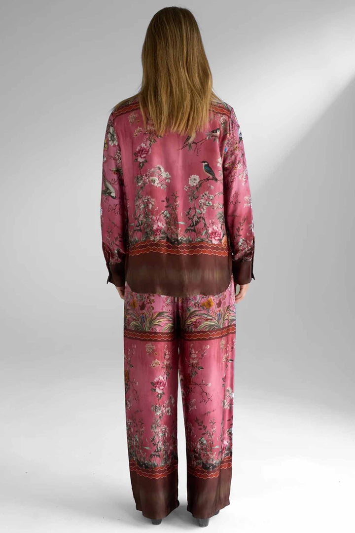 Cherry Blossom Wide Pants in Rose Chocolate