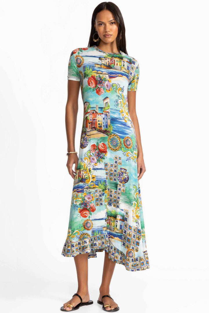 Christy Janie Fav Asymmetric Hem SS Dress