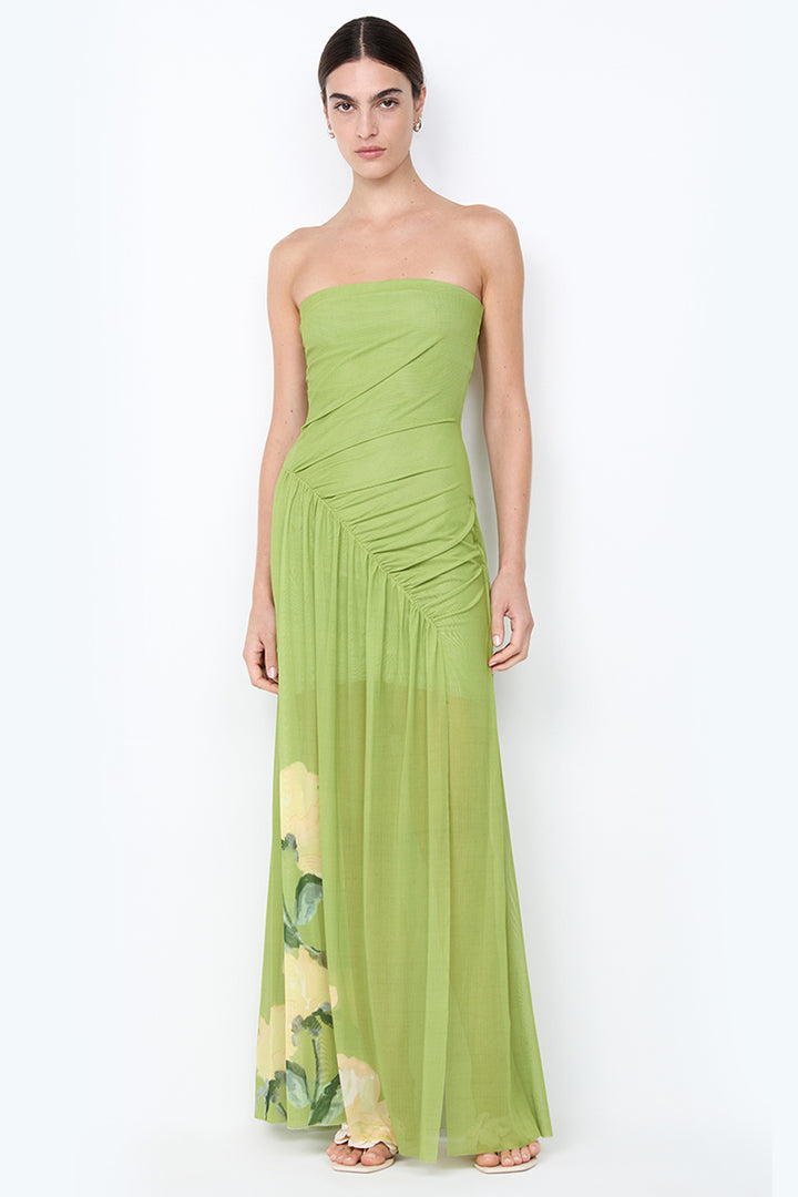 Cintrina Strapless Maxi Dress in Aniya Floral