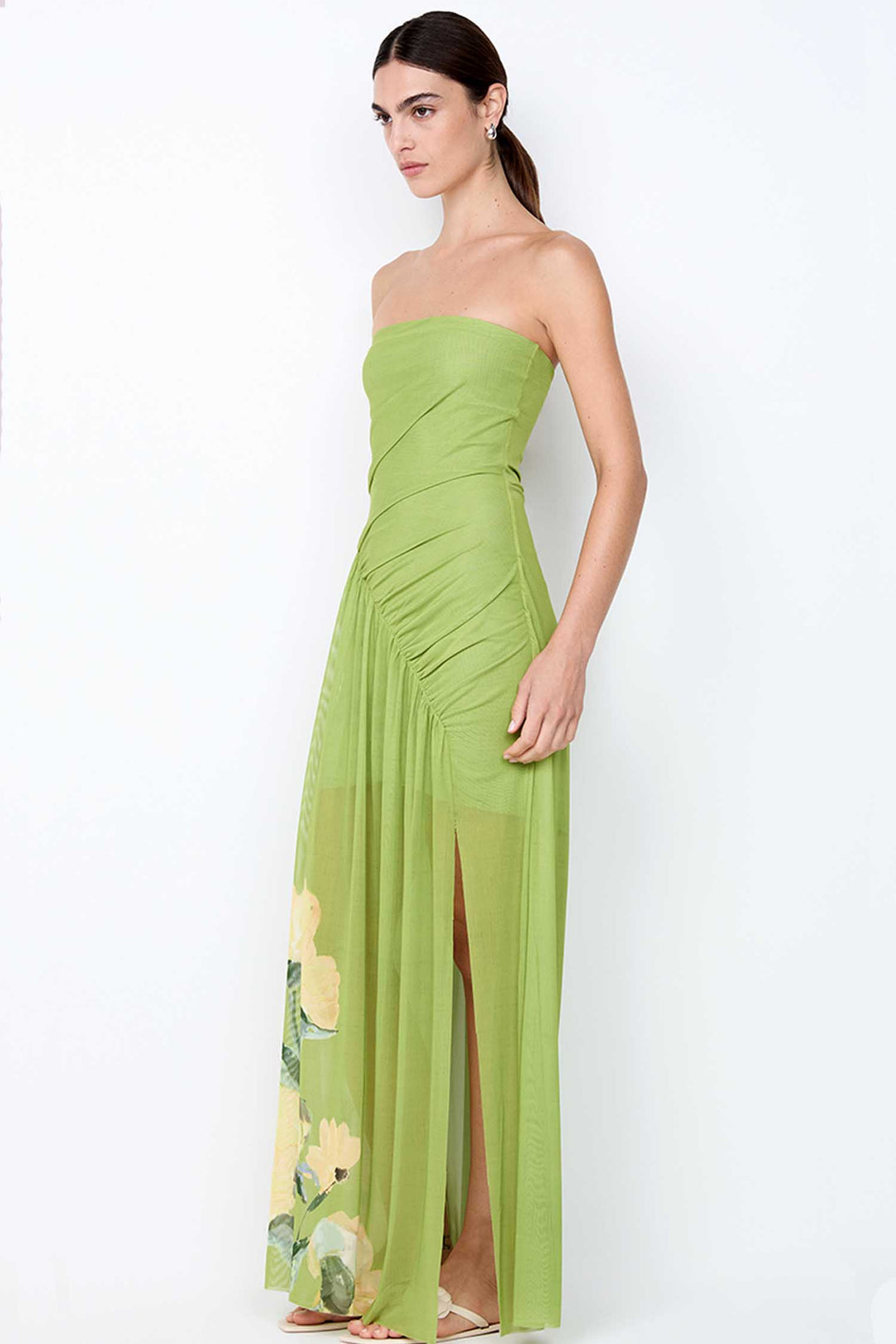 Cintrina Strapless Maxi Dress in Aniya Floral