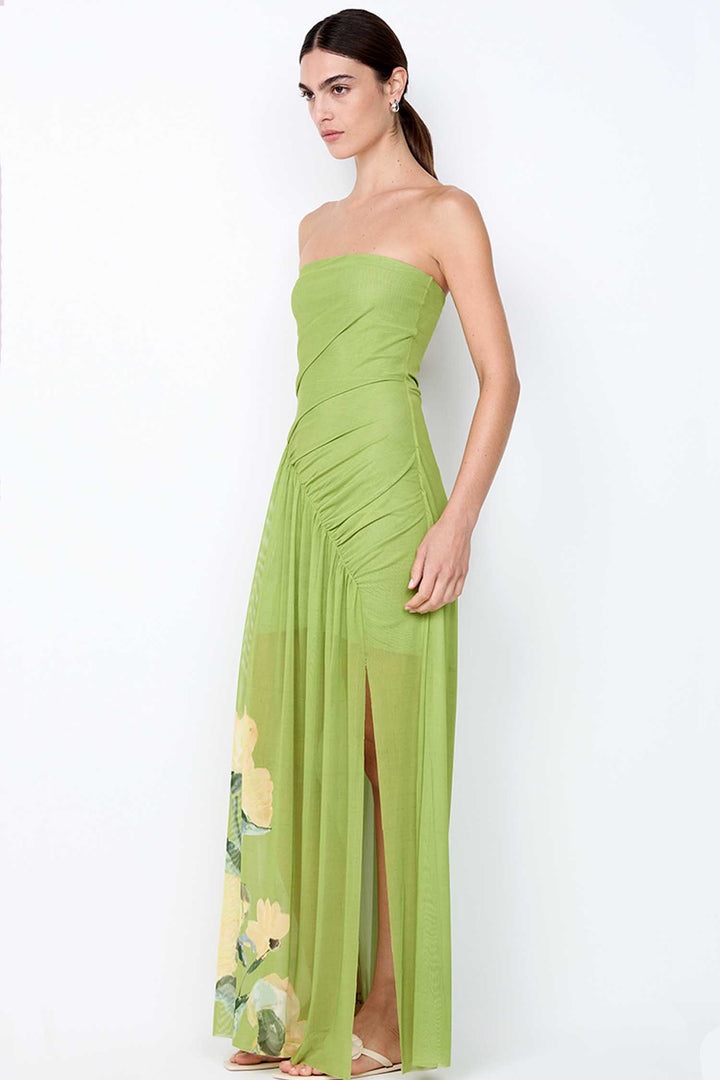 Cintrina Strapless Maxi Dress in Aniya Floral