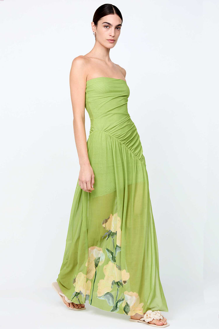 Cintrina Strapless Maxi Dress in Aniya Floral