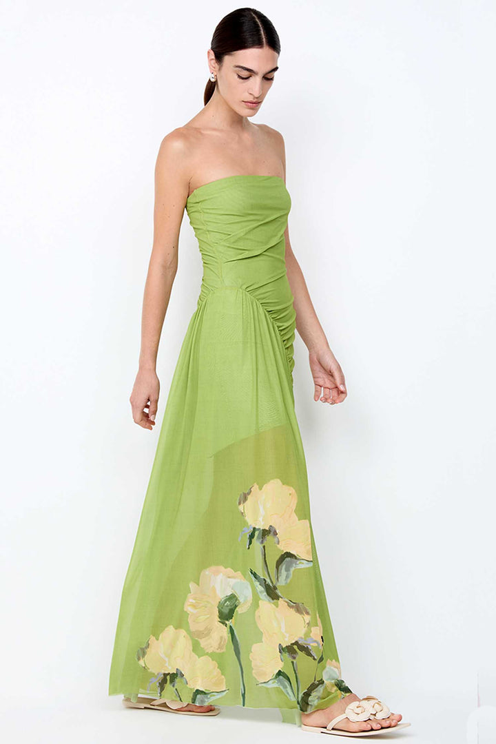 Cintrina Strapless Maxi Dress in Aniya Floral