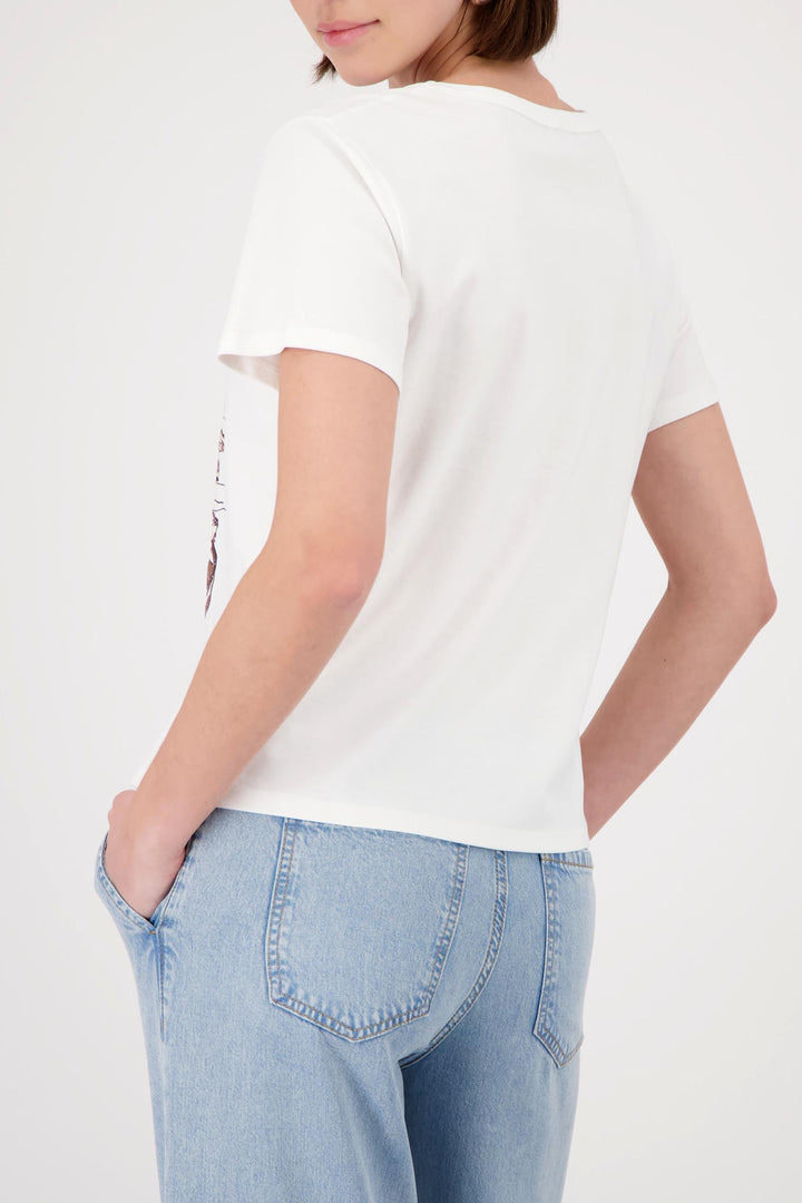 City Print T-Shirt in Cream