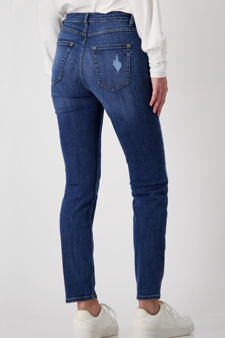 Classic Denim Jeans with Studs n Jewels