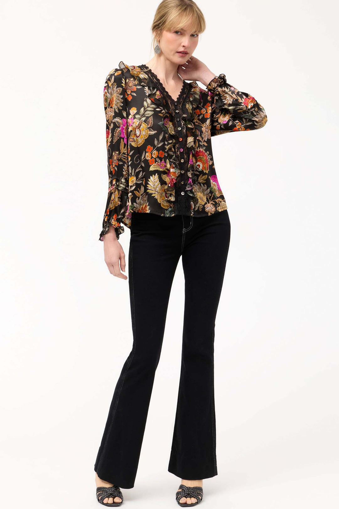 Claudia Blouse in Lowri Black