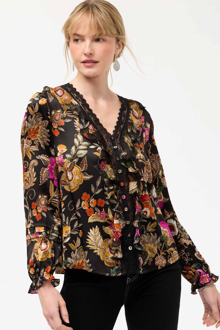 Claudia Blouse in Lowri Black