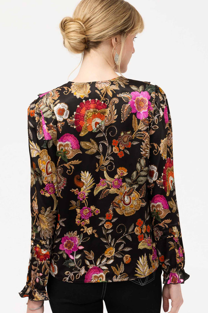 Claudia Blouse in Lowri Black