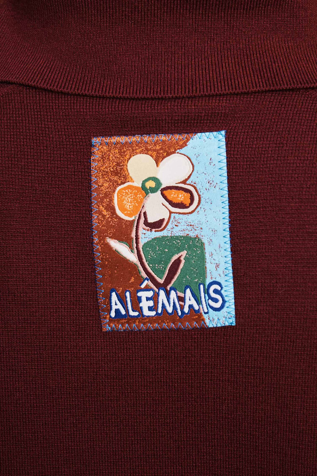 Claudia Knit Polo in Plum