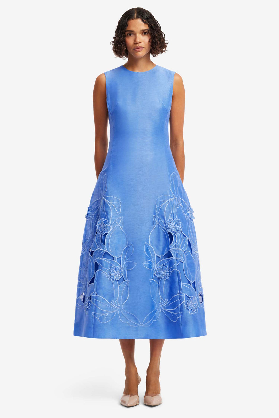 cleo blue dress Cleo Strapless Column Gown 16 / High Noon Blossoms