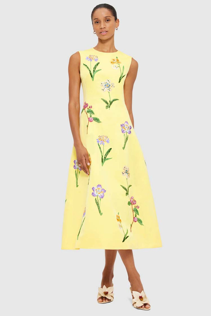 Cleo Midi Dress - Wild Flower in Sorbet