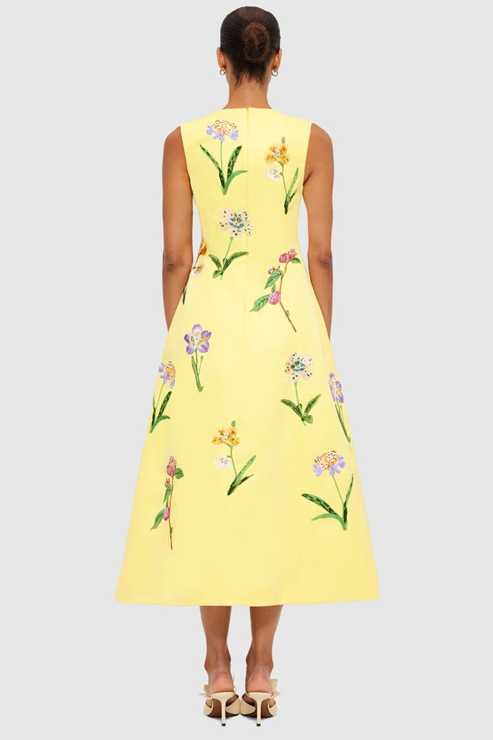 Cleo Midi Dress - Wild Flower in Sorbet