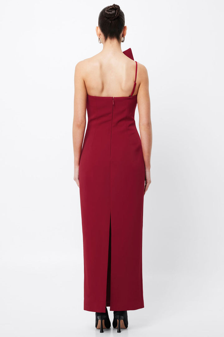 Common Emotion Midi Dress in Crimson