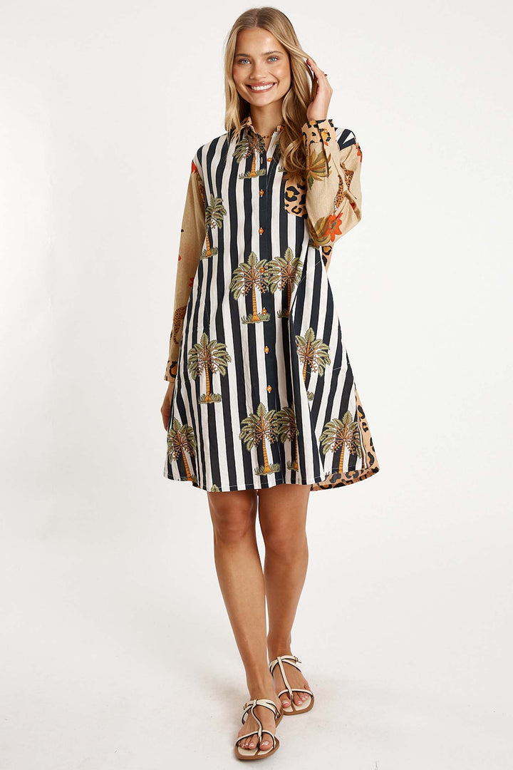 Congo Shirt Dress in Natural