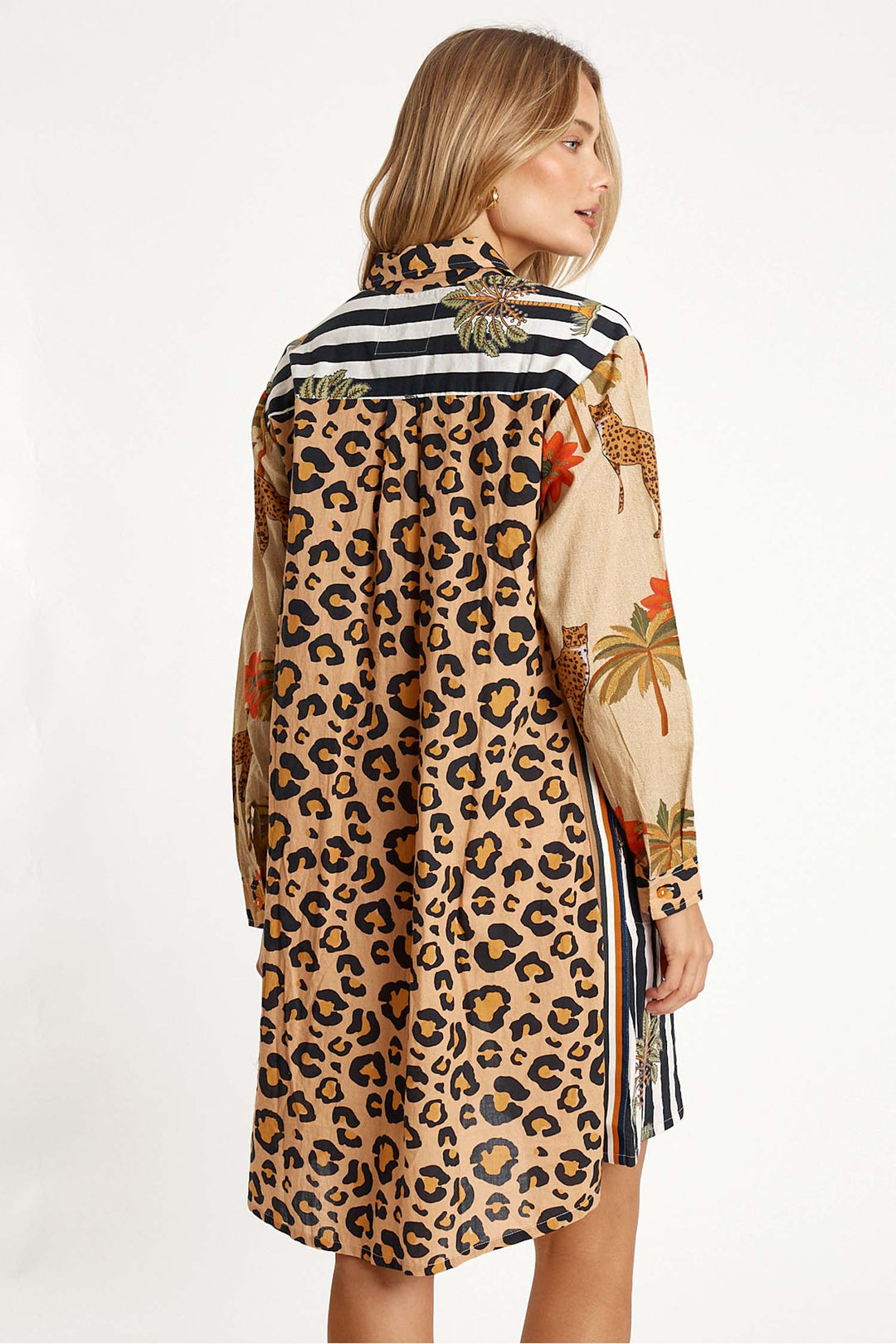 Congo Shirt Dress in Natural