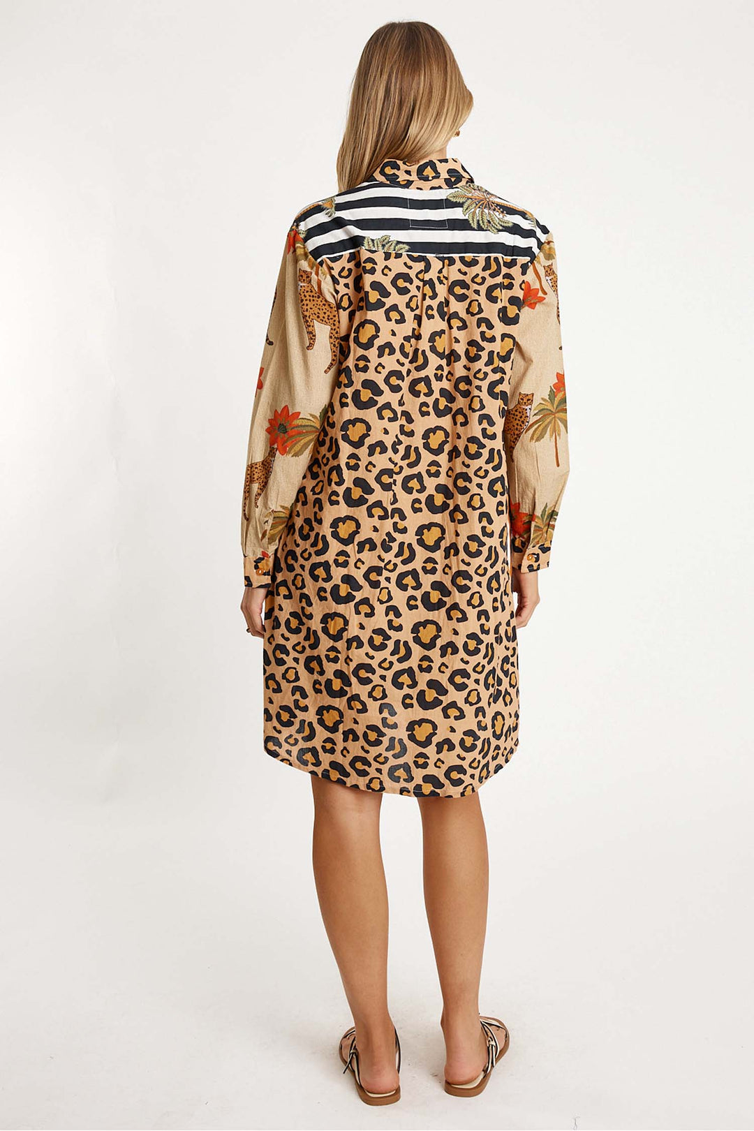 Congo Shirt Dress in Natural