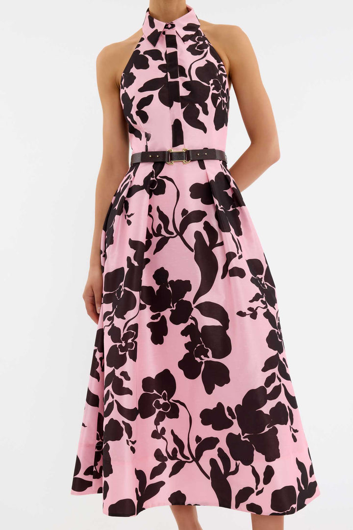 Connie Halter Midi Dress