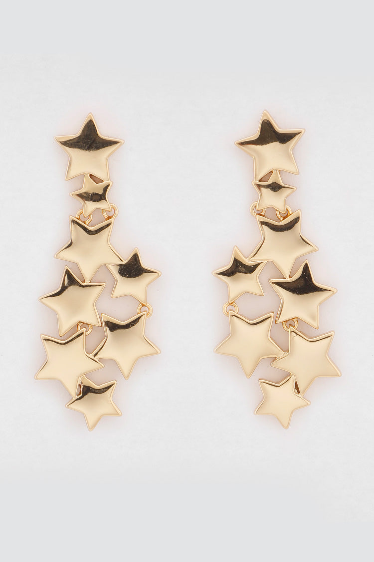 Constalation Star Earrings in Gold