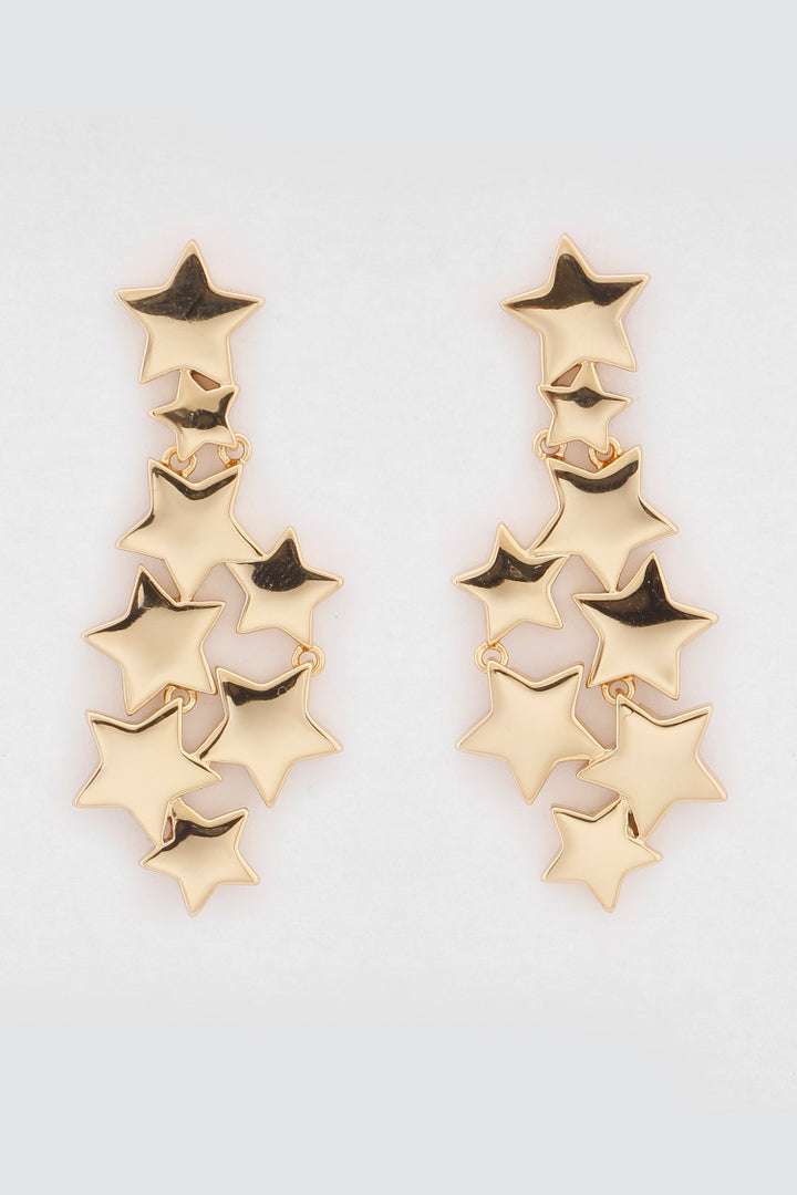 Constalation Star Earrings in Gold