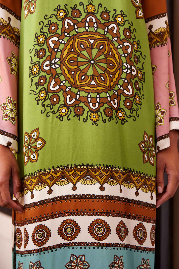 Contina Silk Midi Dress