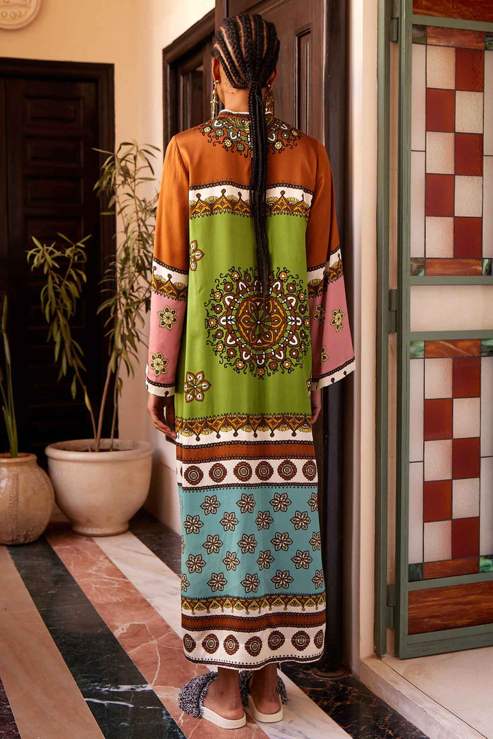 Contina Silk Midi Dress