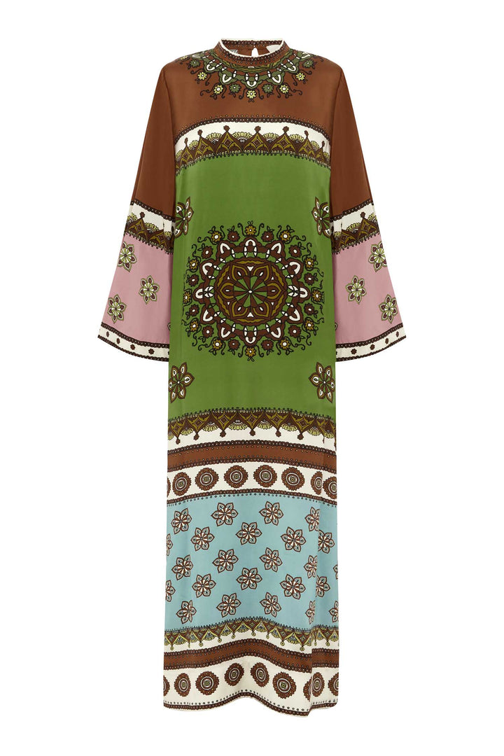 Contina Silk Midi Dress