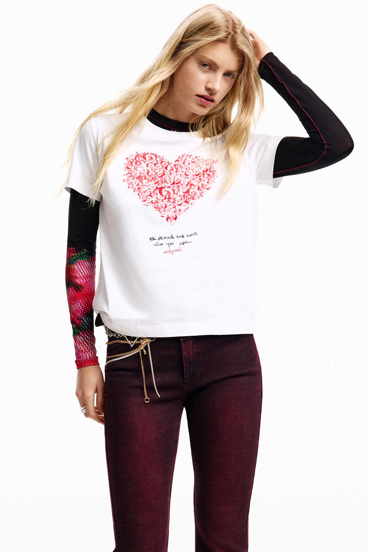 Cor T-Shirt in Blanco