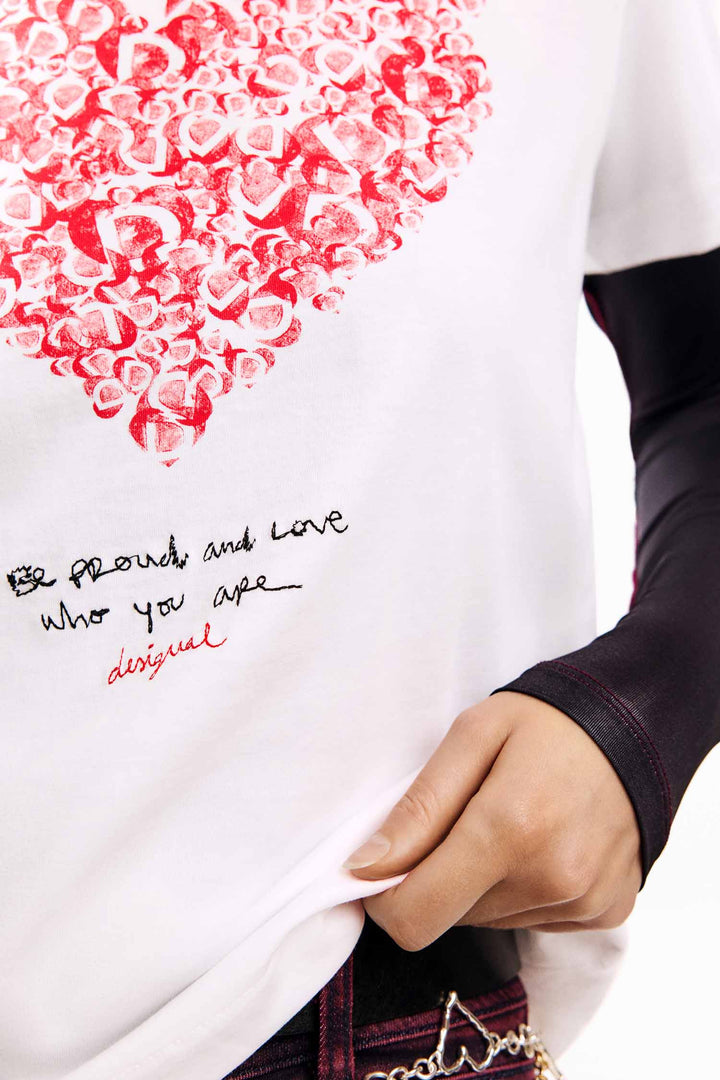 Cor T-Shirt in Blanco