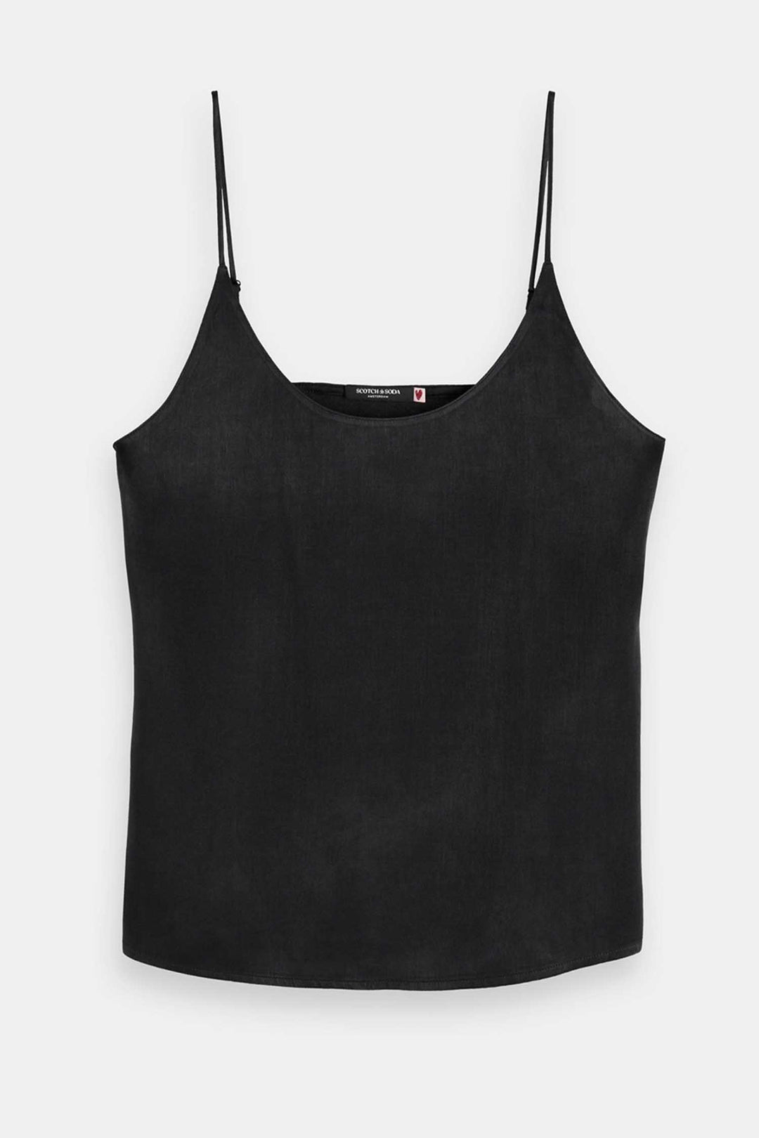 Core Jersey Woven Tank in Black
