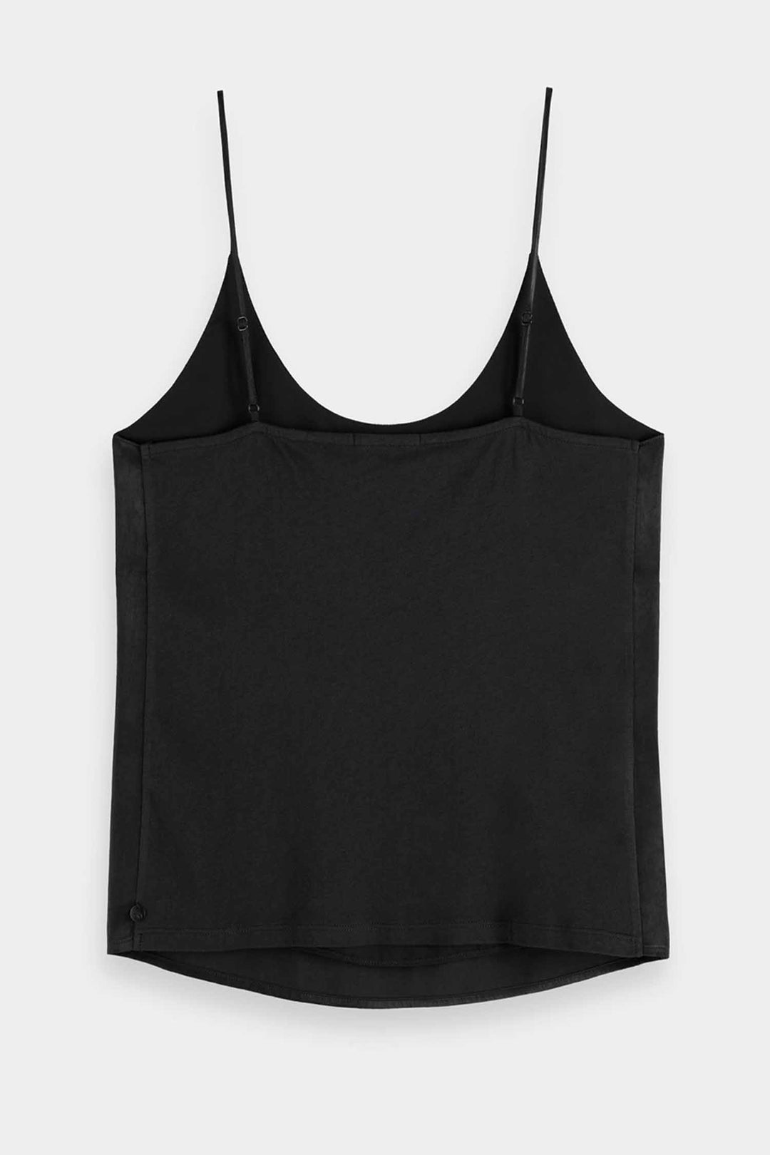 Core Jersey Woven Tank in Black