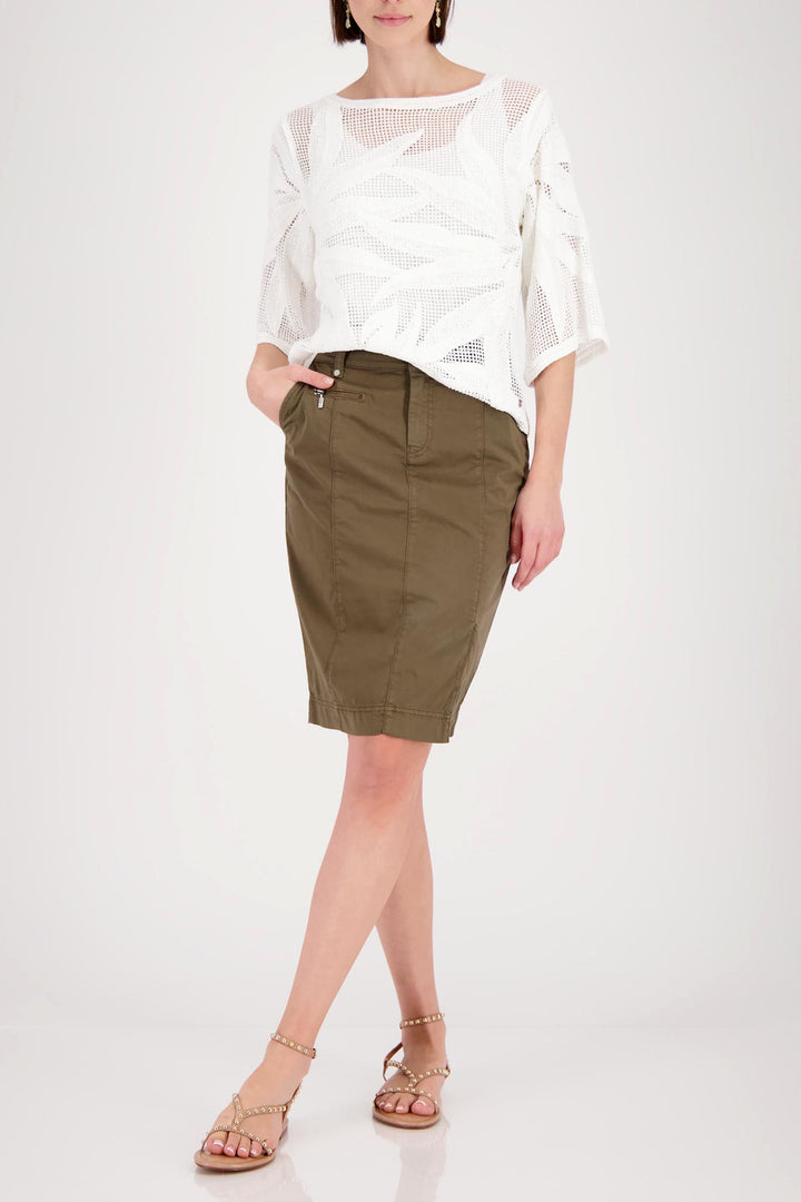Cornelly Leaf Sweater in Cream