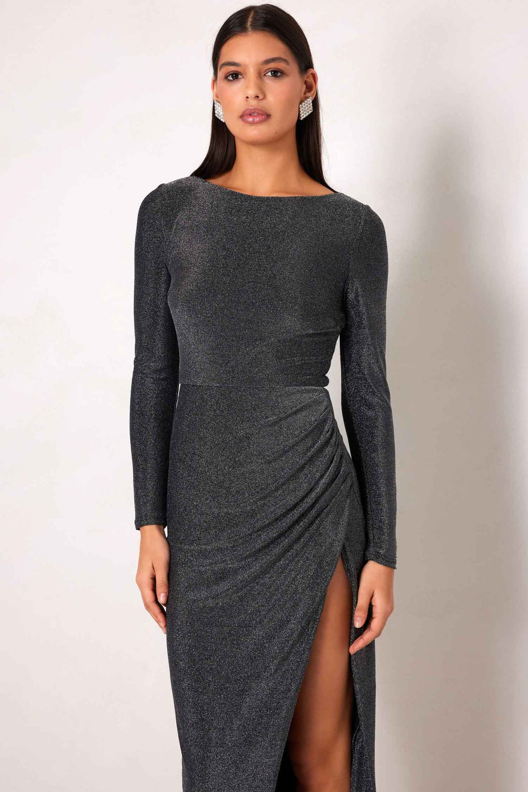 Corrine Dress in Gunmetal