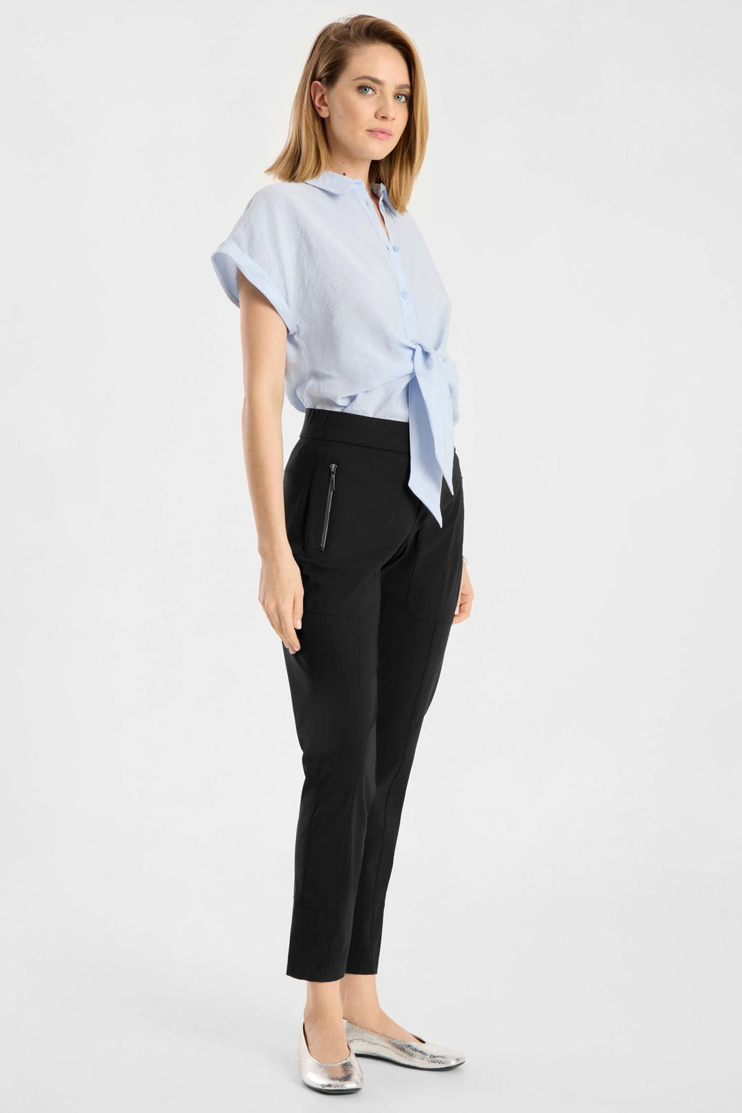 Corry Jersey Pant in Black