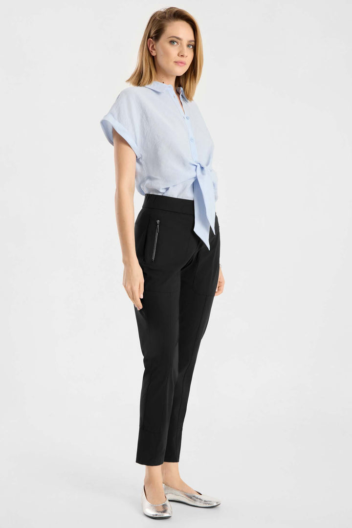 Corry Jersey Pant in Black
