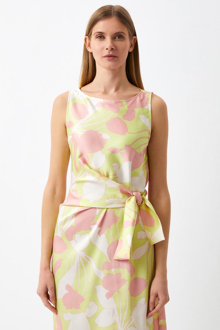 Cosmo Sleeveless Printed Dress