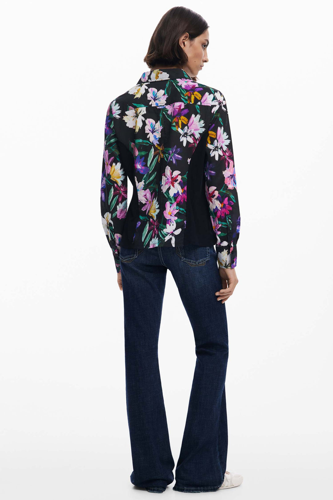 Costadillo Floral Shirt in Black