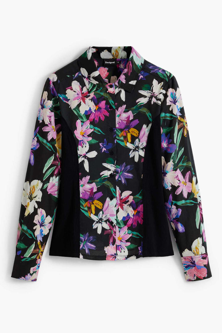 Costadillo Floral Shirt in Black