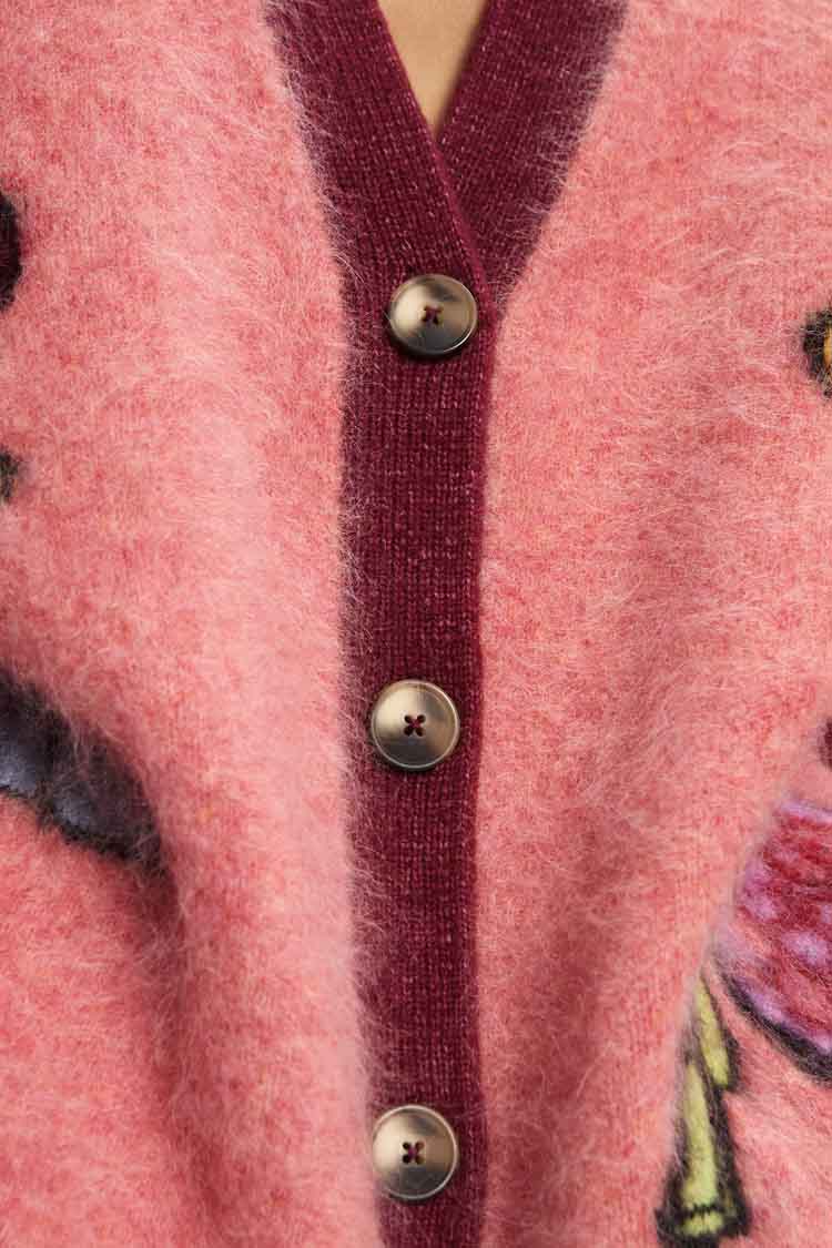 Court Cardigan in Pink