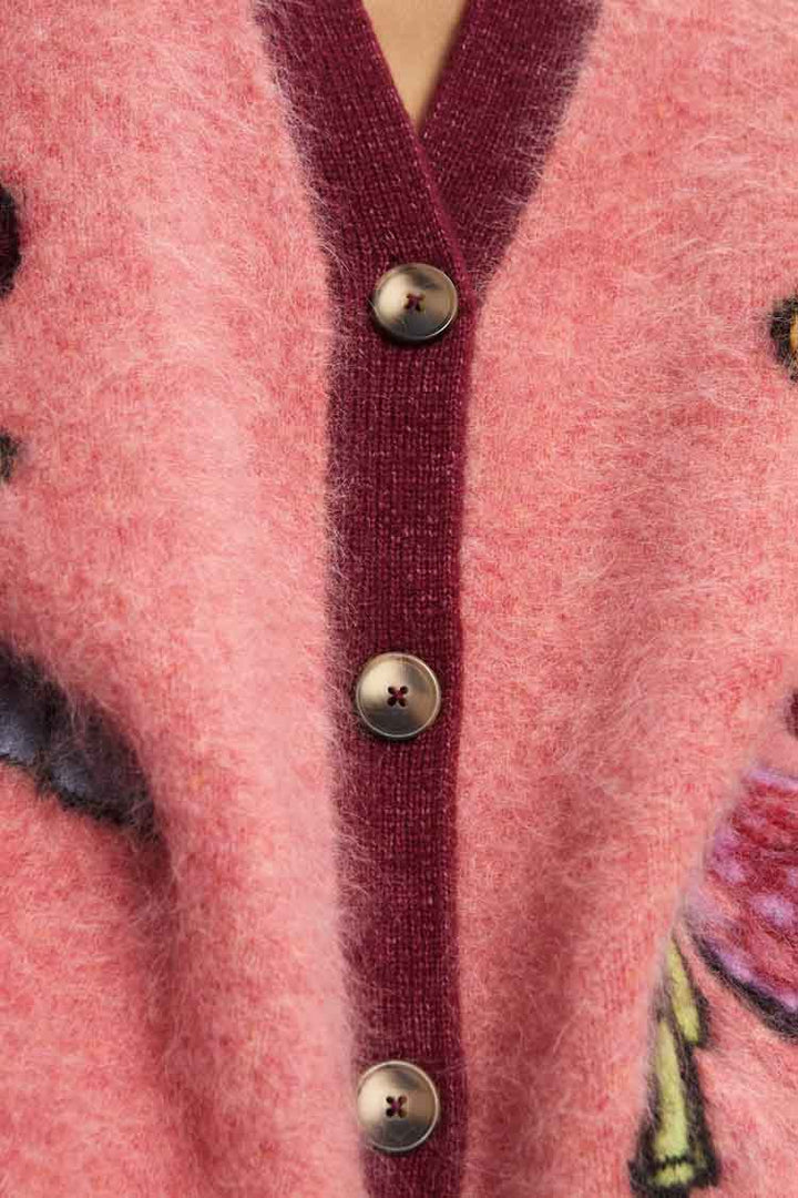 Court Cardigan in Pink