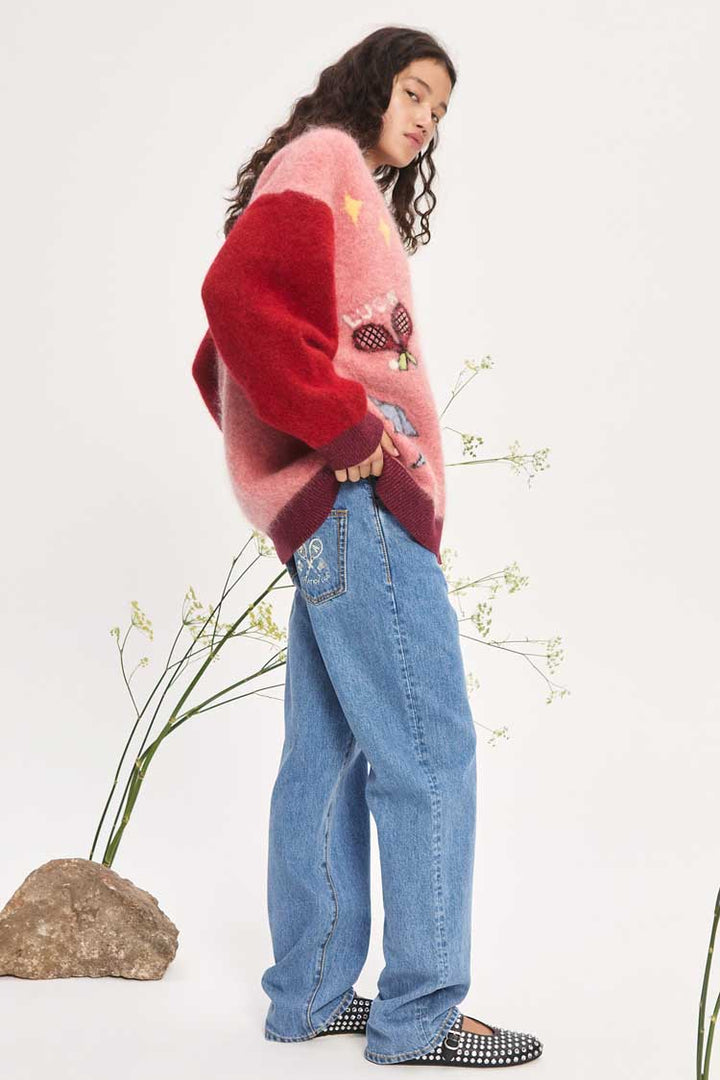 Court Cardigan in Pink