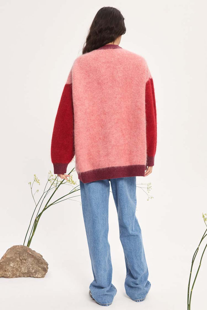 Court Cardigan in Pink