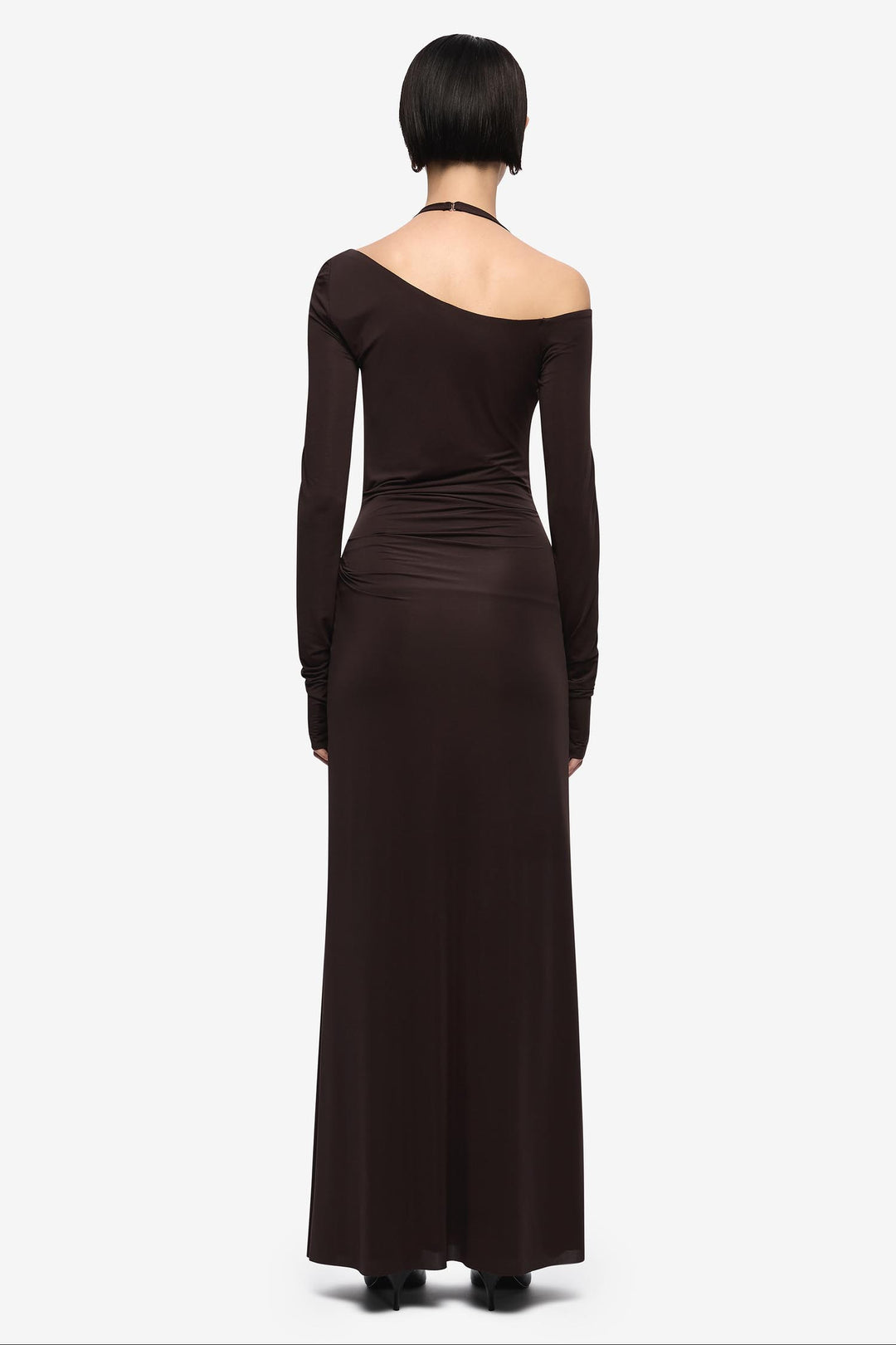 Court L/S Maxi Dress in Dark Chocolate