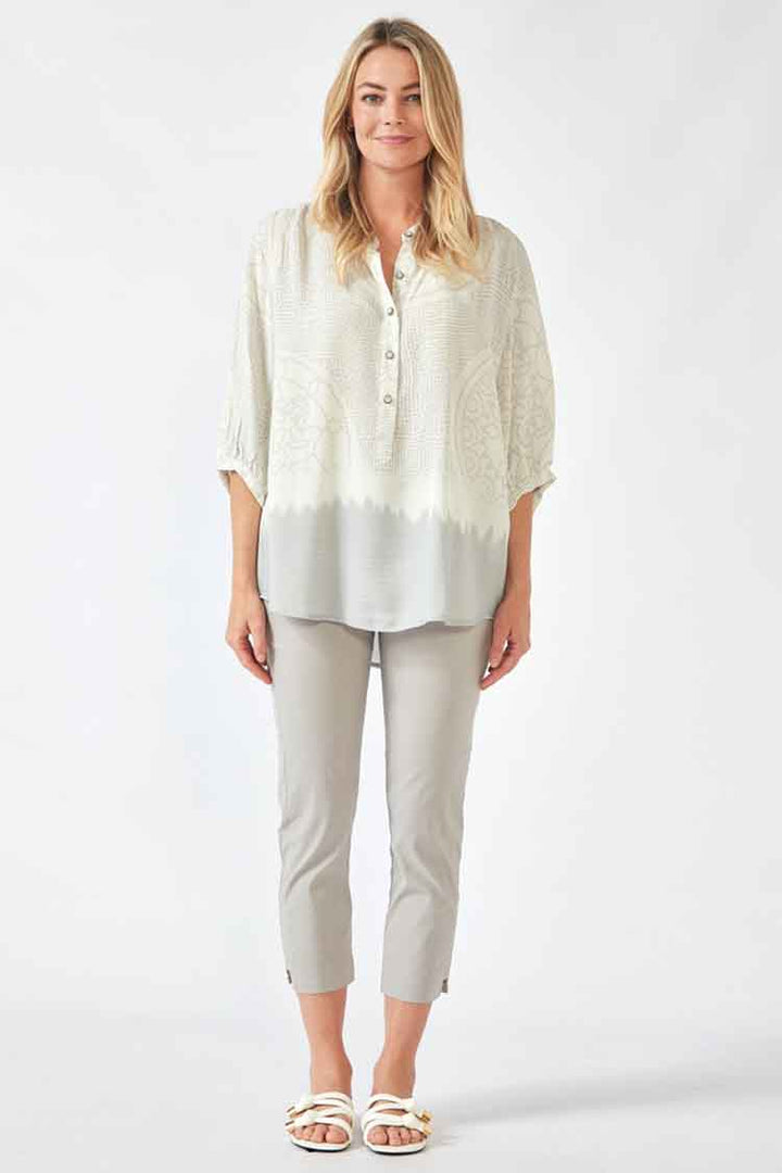 Coya Blouse in Pumice Print | FINAL SALE