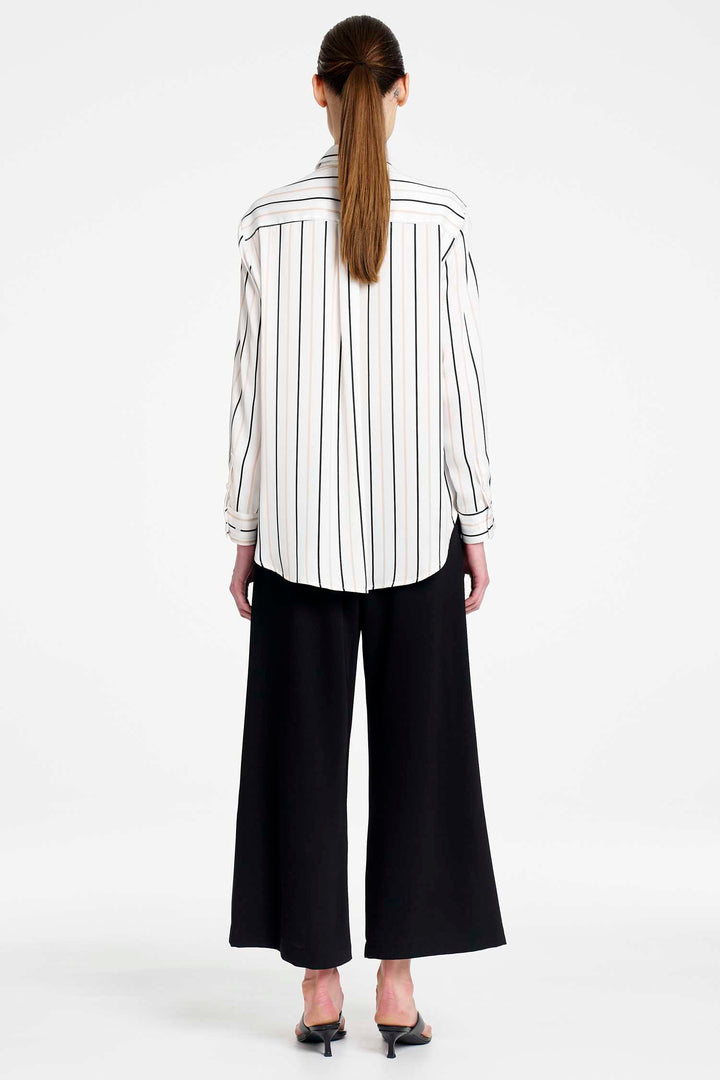 Crop Suit Pant in Black