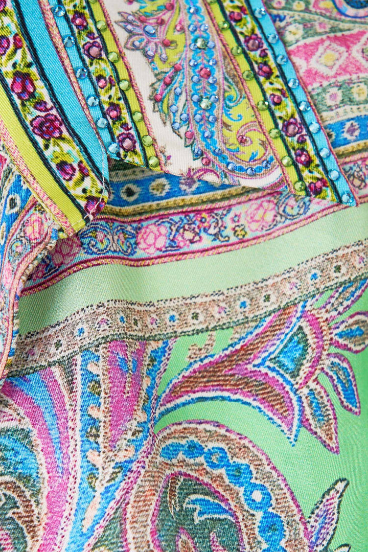 Cropped Wrap Shirt in Magic Carpet Ride