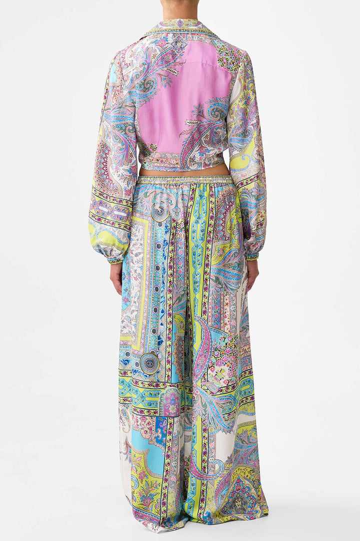 Cropped Wrap Shirt in Magic Carpet Ride